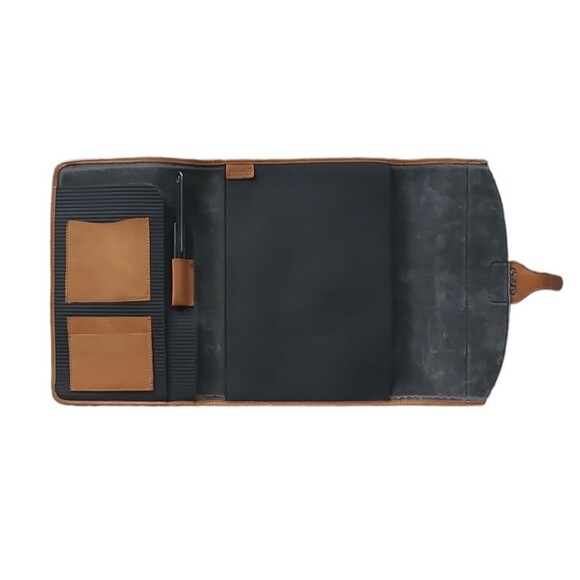 EUC Gianfranco Lotti messenger portfolio bag made in Italy w/ pen - Picture 2 of 10